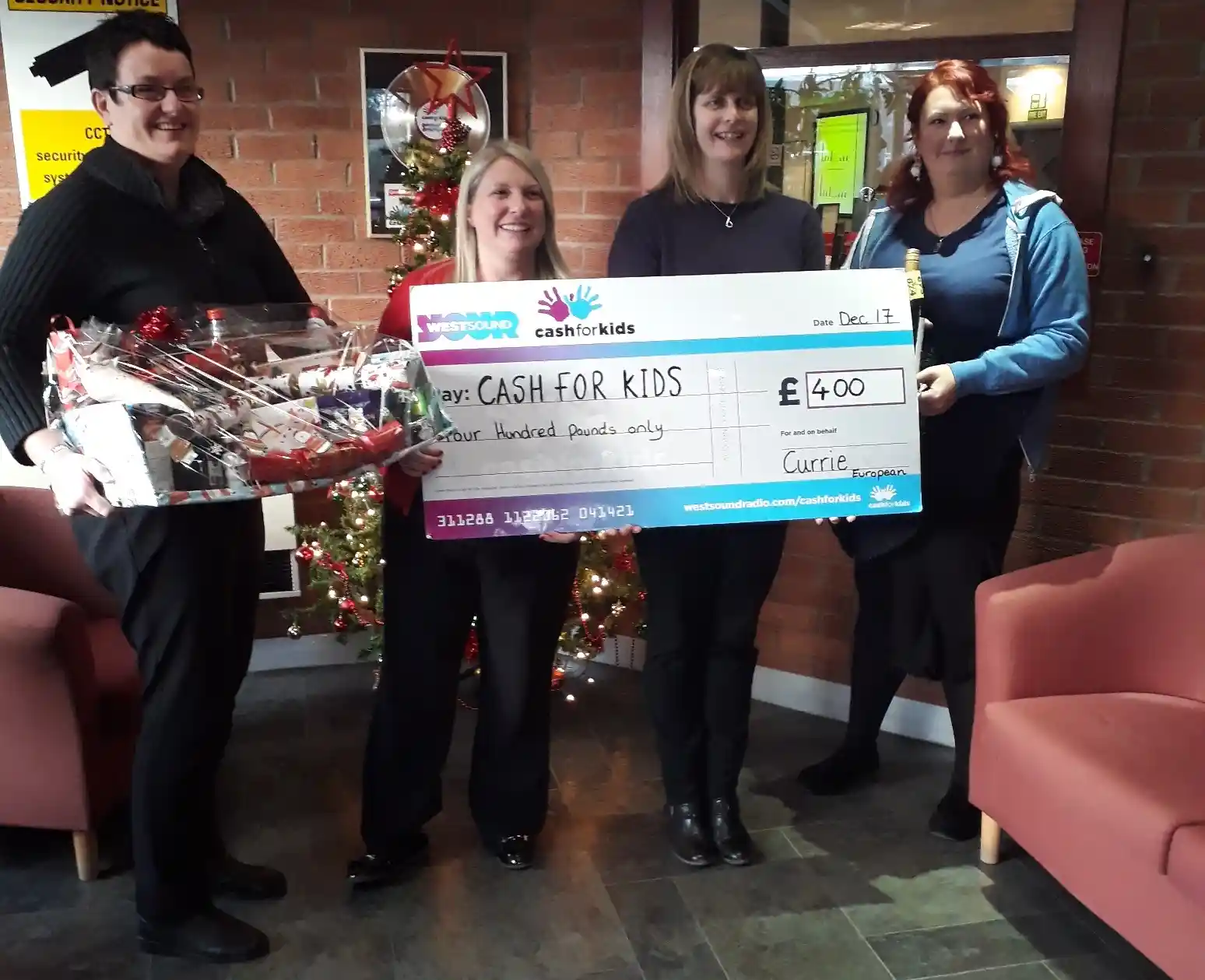 Successful cash for kids fundraising! Dumfries